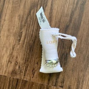 Loft beaded dome ring set size 7